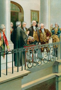 George Washington legt de eed af als president