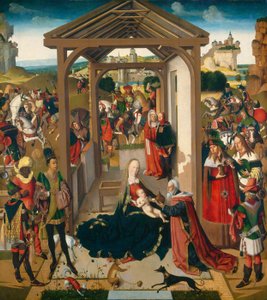 De aanbidding der wijzen door North Netherlandish 15th Century