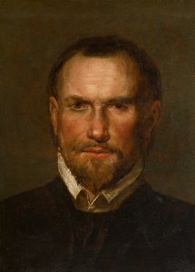 Portret van een onbekende bebaarde man door Northern Italian School