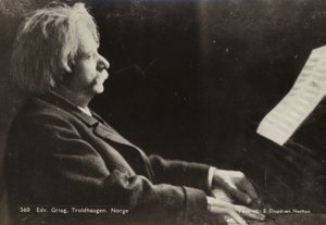Edvard Grieg in Troldhaugen, Noorwegen door Norwegian Photographer