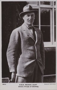 Prins Olaf, kroonprins van Noorwegen, later koning Olav V