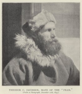 Theodor C Jacobsen, stuurman van de "Fram" door Norwegian Photographer