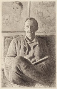 Portret van Fridtjof Nansen door Norwegian School