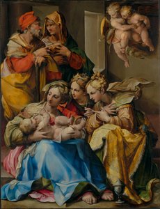 Heilige Familie met de heiligen Anna, Catharina van Alexandrië en Maria Magdalena