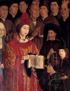 Polyptiek van Sint Vincent. Portret van Sint Vincent en Hendrik de Zeevaarder door Nuno Goncalves or Gonzalvez