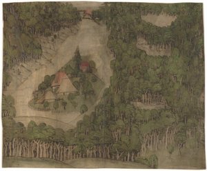 Een Boerderij in een Bos door Nuremberg School