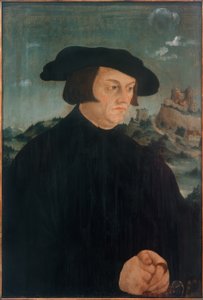 Portret van een man door Oberdeutscher Meister