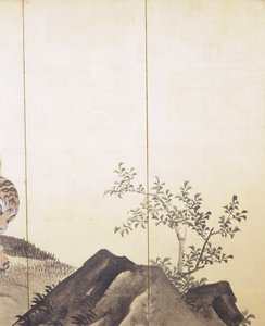 Tijgers In Een Landschap door Obun Kunii
