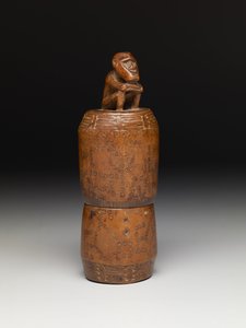Ceremoniële Kalkcontainer (ahumama) door Oceanic Oceanic