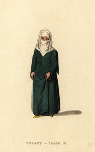 Turkse vrouw van Constantinopel (Istanbul), Ottomaanse Rijk door Octavian (after) Dalvimart