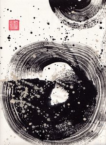 Circle Ink Abstraction 1 door Odilia W. Y. Fu