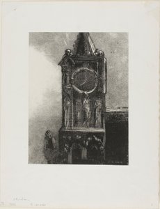 Een klok in de toren luidde het uur, plaat 4 uit Le Jure van Edmond Picard