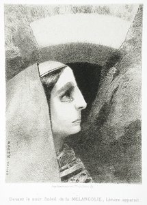 Aan Edgar Poe (Voor de zwarte zon van de melancholie verschijnt Lénore) door Odilon Redon