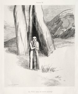 Een Gek in een Somber Landschap