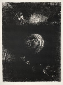 En Allerlei Angstaanjagende Wezens Rijzen Op door Odilon Redon