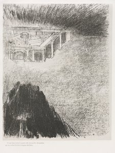 En Ik, Johannes, Zag de Heilige Stad, het Nieuwe Jeruzalem, Neerdalen van God uit de Hemel door Odilon Redon