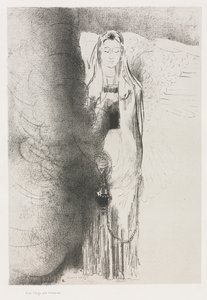 En de Engel Nam het Wierookvat door Odilon Redon
