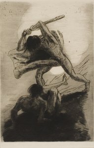 Kaïn en Abel door Odilon Redon