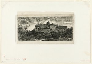Kapel en pelgrimsoord in Harambeltz (Basses-Pyrénées) door Odilon Redon