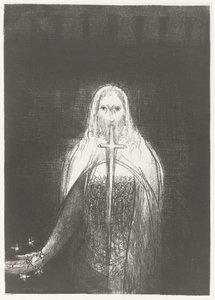 Christus met sterren in de hand door Odilon Redon