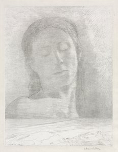 Gesloten Ogen door Odilon Redon