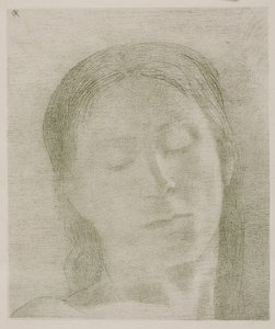 Gesloten Ogen door Odilon Redon