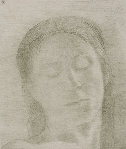 Gesloten Ogen door Odilon Redon