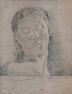 Gesloten Ogen, ca. 1890, 1946 door Odilon Redon