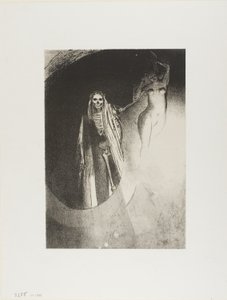 Dood: Ik ben het die je serieus maakt; Laten we elkaar omarmen, plaat 20 van 24 door Odilon Redon