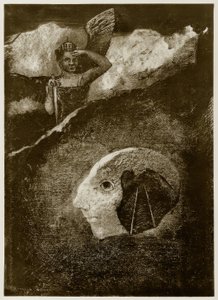 Het voorgeborchte door Odilon Redon