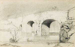 Tekening uit een album getiteld "Het Baskenland", 1862-63 door Odilon Redon