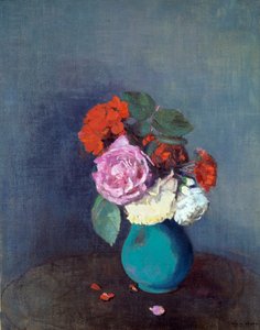 Bloemen - Boeketten van anjers door Odilon Redon