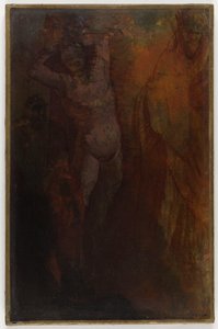 Frans: Composition à trois personnages (Vlagvoering) door Odilon Redon