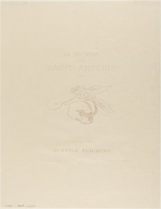 Frontispice/Titelplaat voor de Tentation de St. Antoine door Odilon Redon