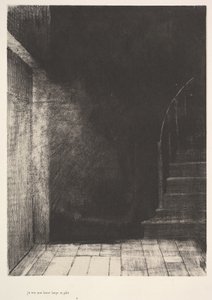 Ik zag een flits van licht, groot en bleek, 1896 door Odilon Redon