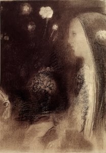 In de droom door Odilon Redon