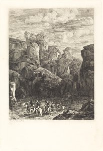 De doorwaadbare plaats door Odilon Redon