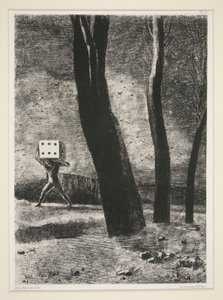 De gokker, uit de portfolio In de droom door Odilon Redon