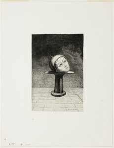 Op de Schotel, plaat tien uit In Dromen door Odilon Redon