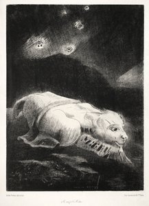 Oorsprong: Toen het Leven Ontwaakte in de Diepten van Obscure Materie, 1883 door Odilon Redon