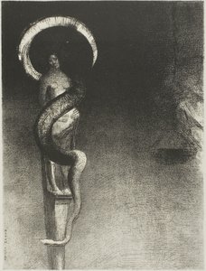 Slangenhalo door Odilon Redon