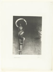 Slangenaureool door Odilon Redon
