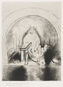 De Apocalyps van Sint Jan: En ik zag in de rechterhand van Hem die op de troon zat..., 1899
