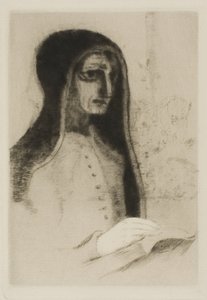 Het Boek (Sint Theresa) door Odilon Redon