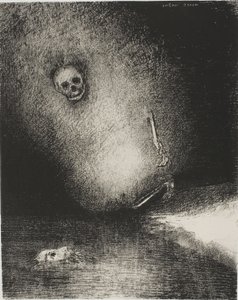 De droom is geëindigd in de dood, uit De Juror door Odilon Redon