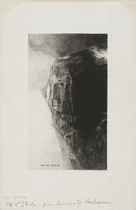 De Idool, frontispice uit Emile Verhaerens Les Soirs door Odilon Redon