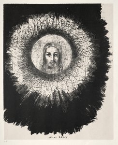 De Verleiding van Sint Antonius Eerste Serie: En In De Zeer Schijf Van De Zon Schijnt..., 1888 door Odilon Redon