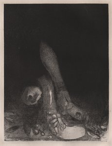 De Verleiding van Sint Antonius: Bloemen Vallen en het Hoofd van een Python Verschijnt, 1896