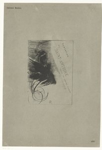 Titelblad van een de serie met de verzoeking van de heilige Antonius door Odilon Redon