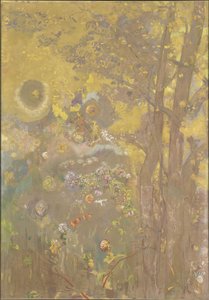 Bomen op een gele achtergrond, 1901
